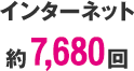 インターネット 約5,120回