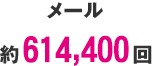 メール 約409,600回