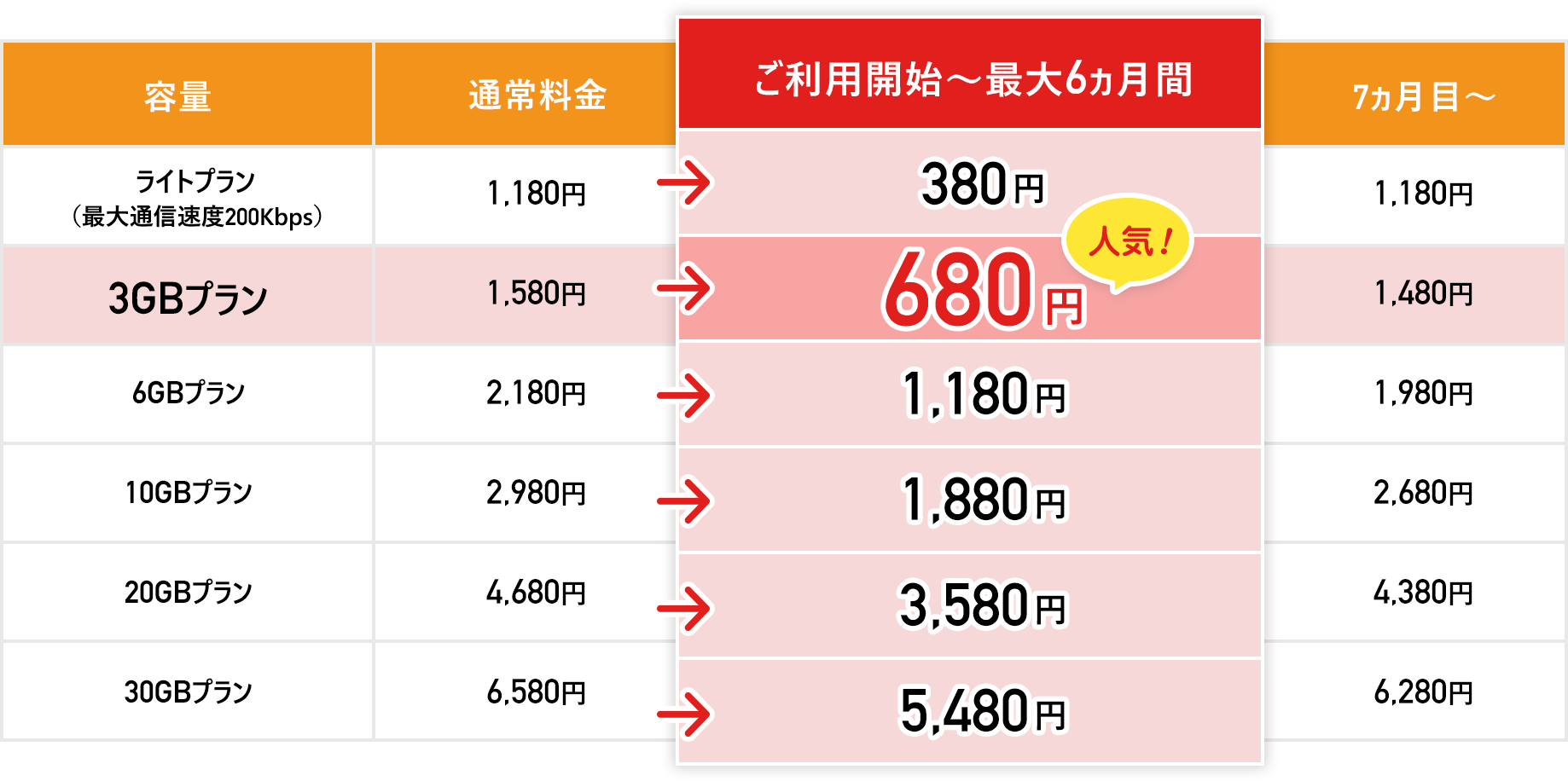 データ通信+音声通話/SMS