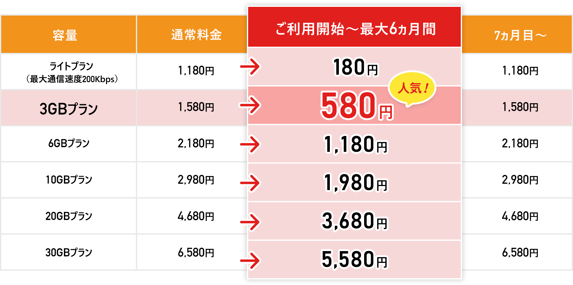 データ通信+音声通話/SMS