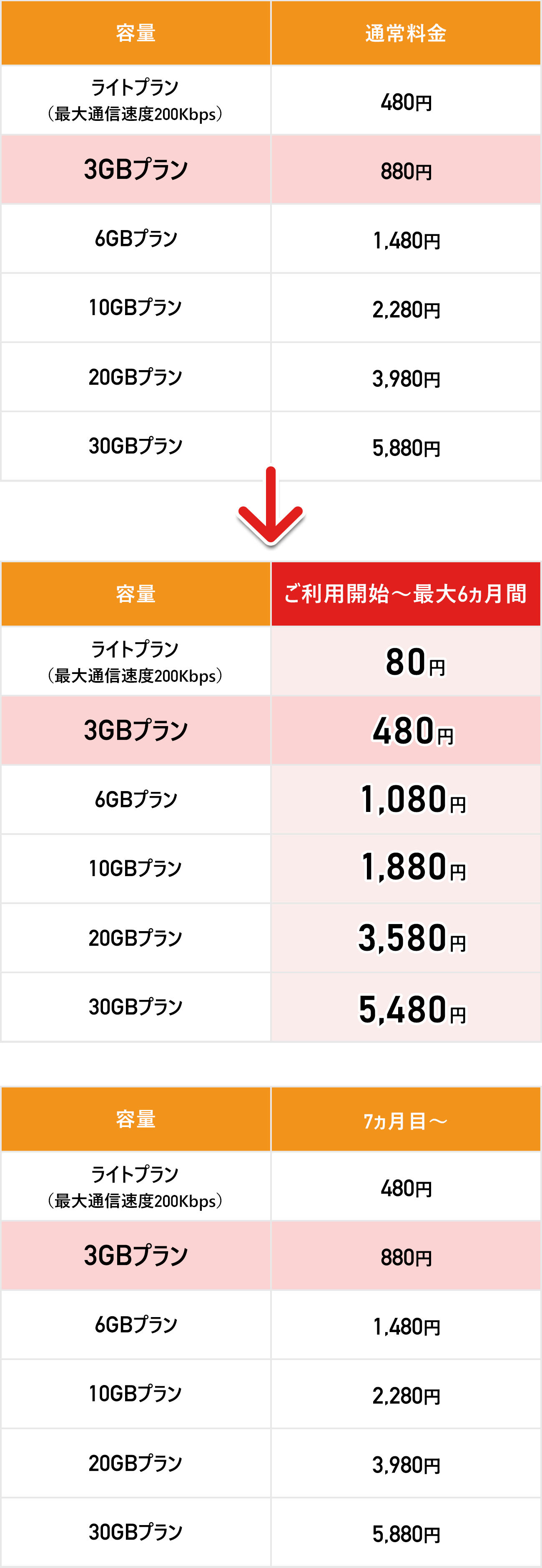 データ通信+音声通話/SMS