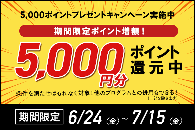 5,000ポイントプレゼントキャンペーン