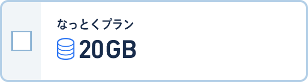 なっとくプラン 20GBプラン