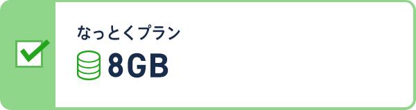 なっとくプラン 8GBプラン