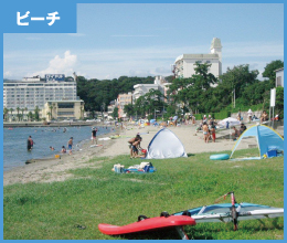 かんざんじ温泉　サンビーチ海水浴場